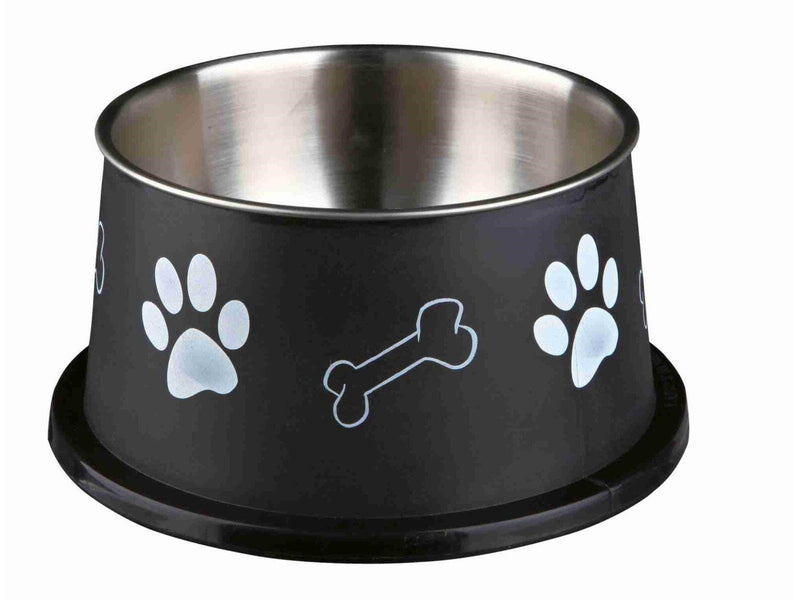 Trixie Long-Ear Bowl Stainless Steel/Plastic 0.9 l/ø 15 cm assorted colours