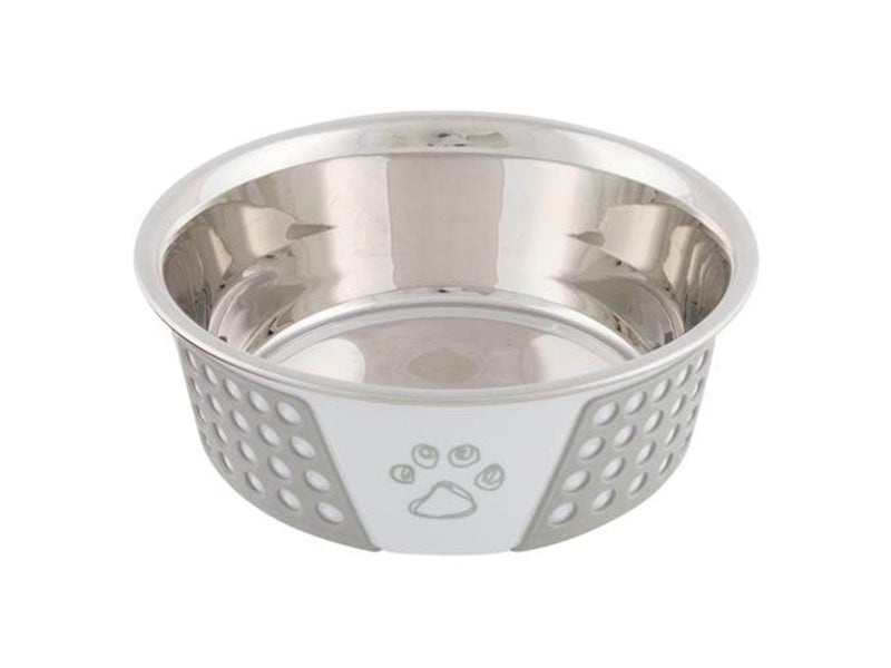 Trixie Stainless Steel Bowl 0.75 l/ø 17 cm white