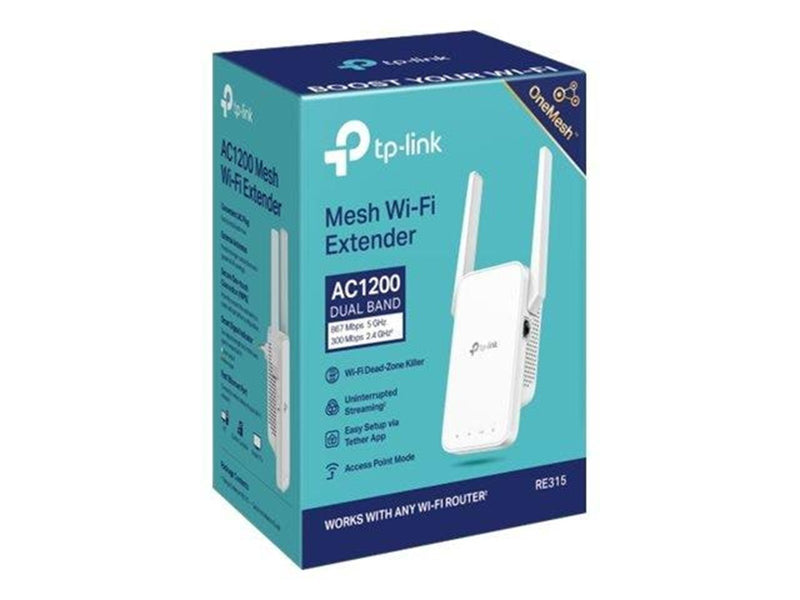 TP-Link RE315 AC1200 OneMesh Wi-Fi Range Extender
