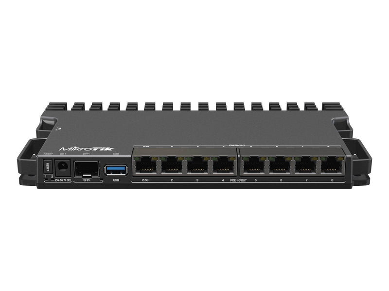 MikroTik RB5009UPR+S+IN 9-Port POE (130W) Router (7x 1G RJ45 / 1x 2.5G RJ45 / 1x 10G SFP+) - Router