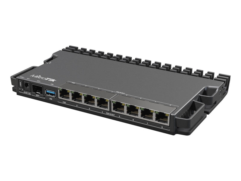 MikroTik RB5009UPR+S+IN 9-Port POE (130W) Router (7x 1G RJ45 / 1x 2.5G RJ45 / 1x 10G SFP+) - Router