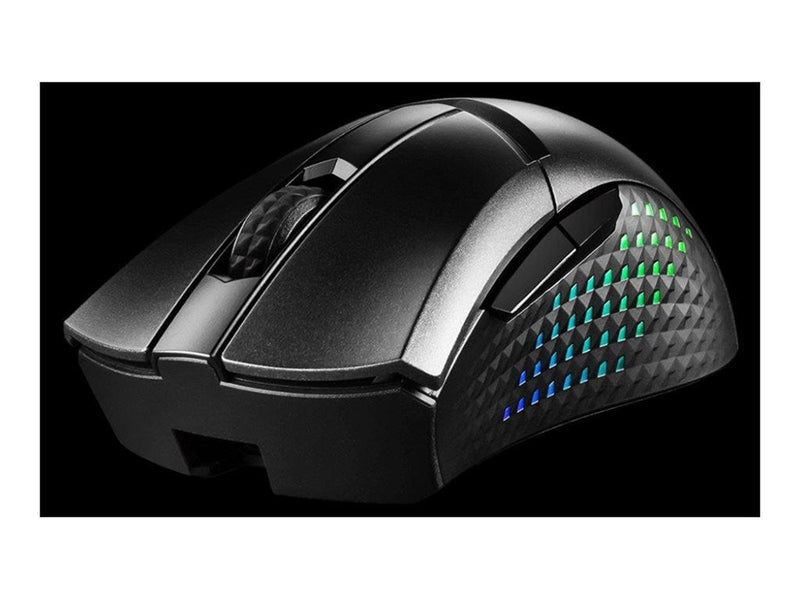 MSI Clutch GM51 - mouse - USB Bluetooth 2.4 GHz - Maus (Schwarz)