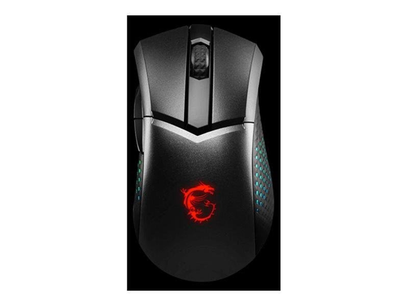 MSI Clutch GM51 - mouse - USB Bluetooth 2.4 GHz - Maus (Schwarz)