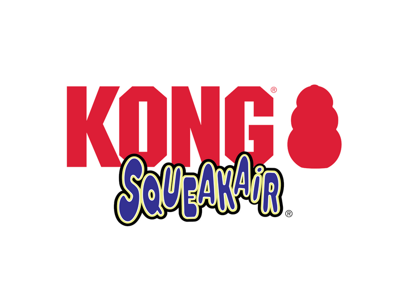 KONG Dog Toy SqueakAir Ball with Rope