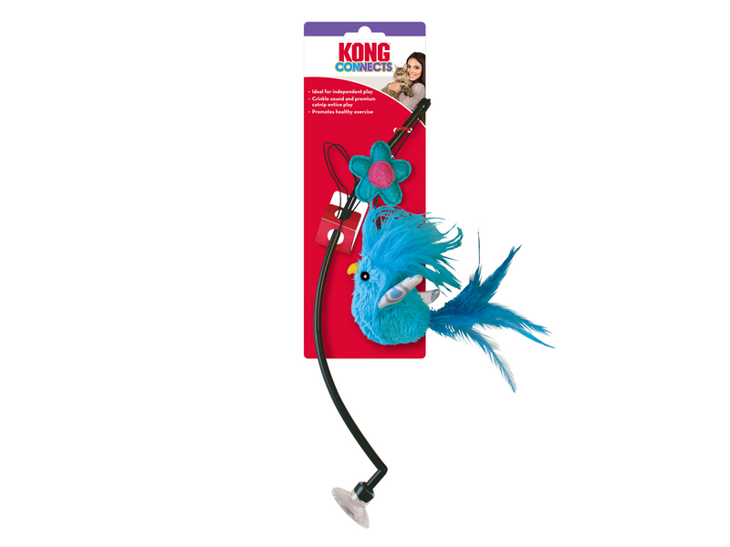 KONG Cat Toy Connects Window Teaser Assorted Colors