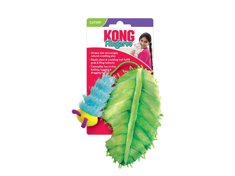 KONG Cat Toy Flingaroo Caterpillar 25cm