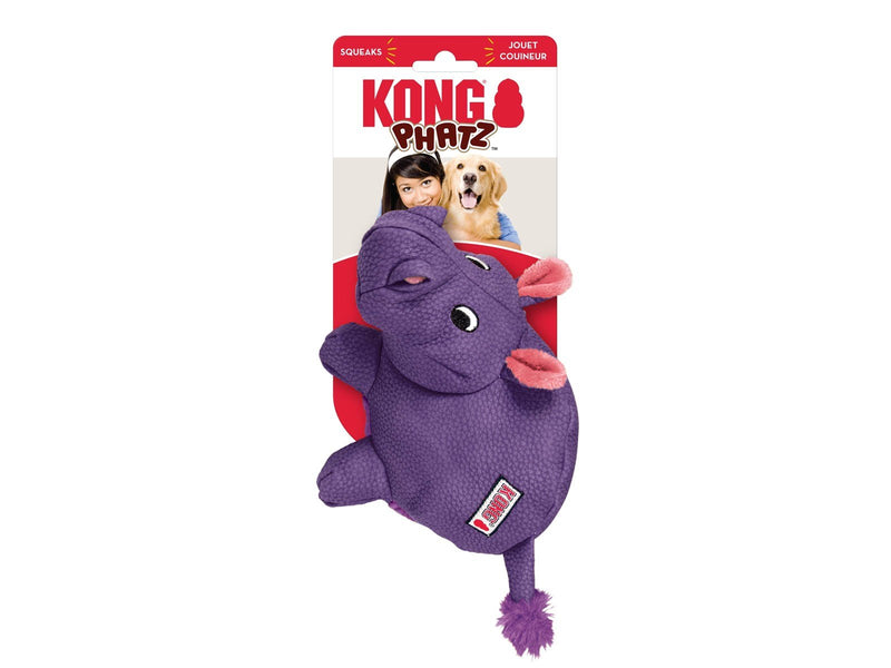 KONG Dog Toy Phatz Hippo Medium 22cm