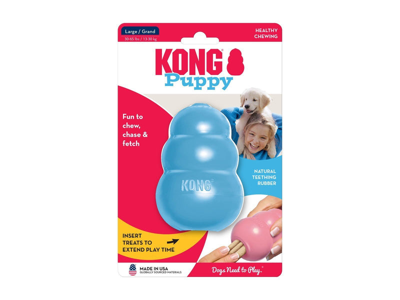 KONG Dog Toy Kong Puppy Large Assorted Colors (1-Pack)