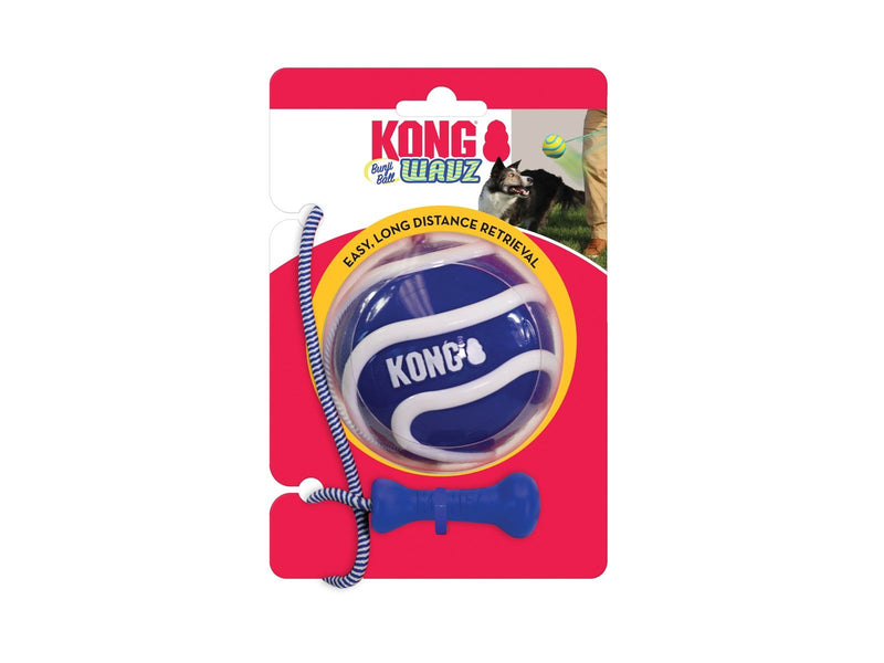 KONG Dog Toy Wavz Bunjiball Large Assorted Colors (1-Pack)