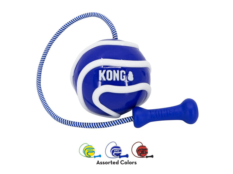 KONG Dog Toy Wavz Bunjiball Medium Assorted Colors (1-Pack)