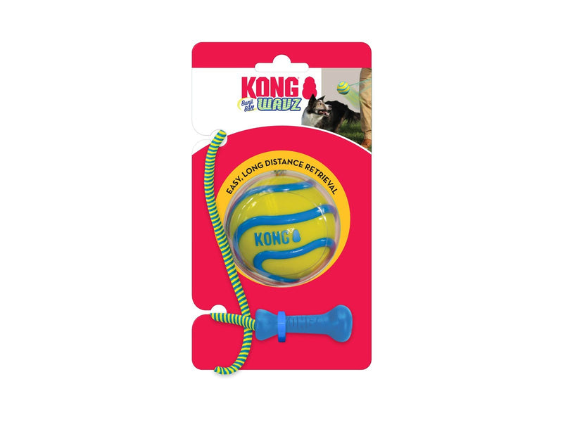 KONG Dog Toy Wavz Bunjiball Medium Assorted Colors (1-Pack)