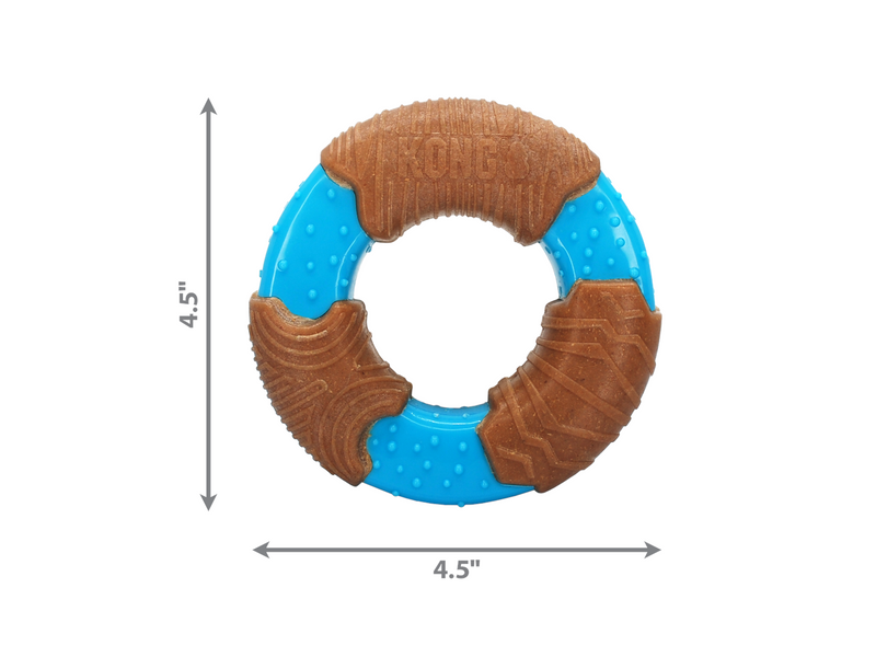 KONG Dog Toy CoreStrength Bamboo Ring Small 9cm