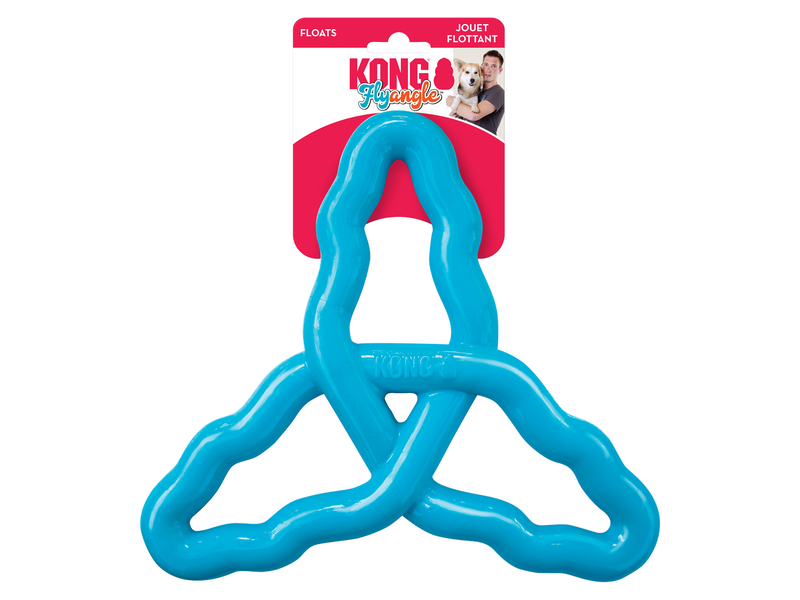 KONG Dog Toy Flyangle Assorted Colors Large
