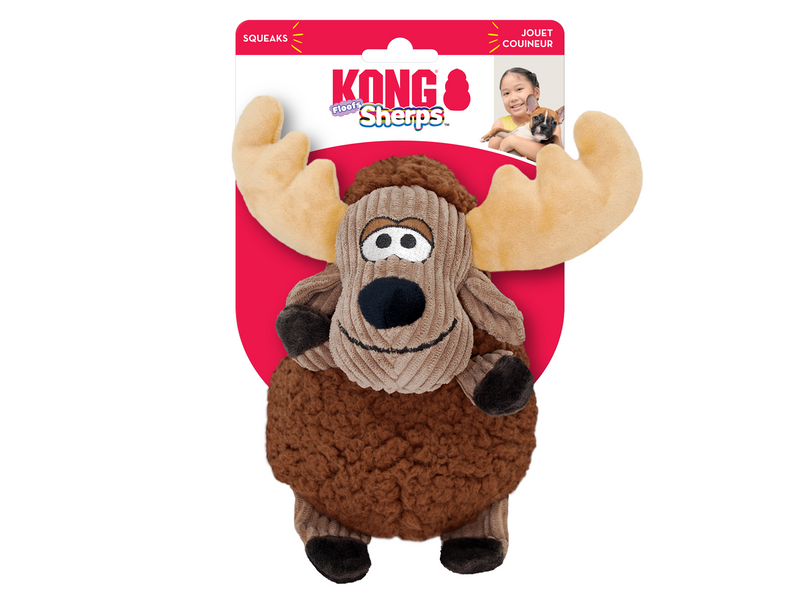 KONG Dog Toy Sherps Floofs Moose 25cm