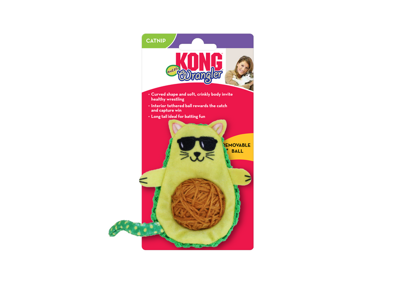 KONG Cat Toy Wrangler AvoCATo 7.5cm