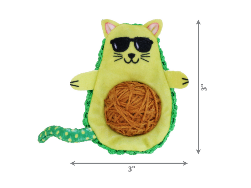 KONG Cat Toy Wrangler AvoCATo 7.5cm