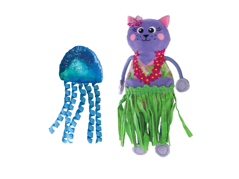 KONG Cat Toy Tropics Hula 2-pk