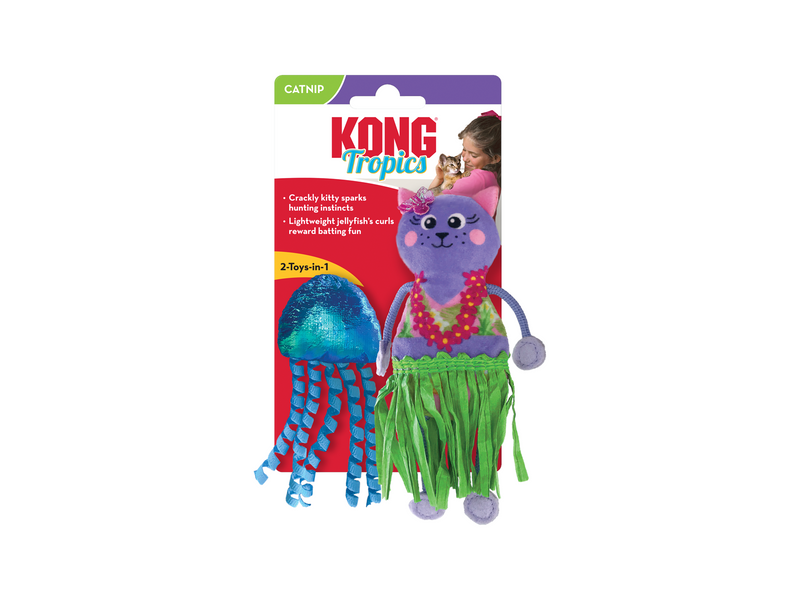 KONG Cat Toy Tropics Hula 2-pk