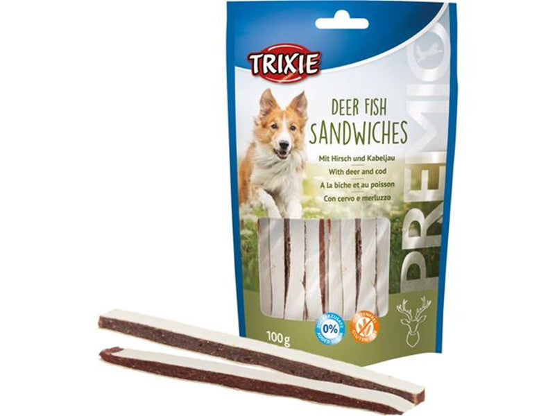 Trixie PREMIO Deer Fish Sandwiches 100 g
