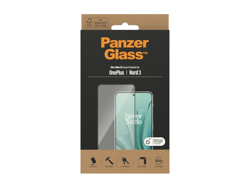 PanzerGlass Screen Protector OnePlus Nord 3 | Ultra-Wide Fit