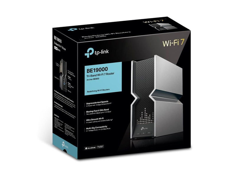 TP-Link ARCHER BE800 BE19000 Tri Band Wi-Fi 7 Router