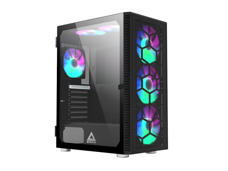 Montech X3 Glass - Black - Gehäuse - Miditower - Schwarz