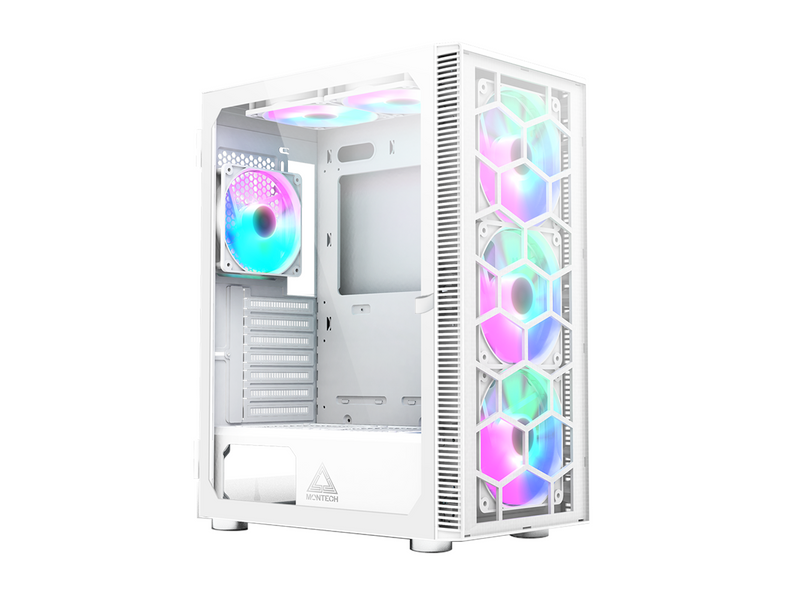 Montech X3 Glass - White - Gehäuse - Miditower - Weiß