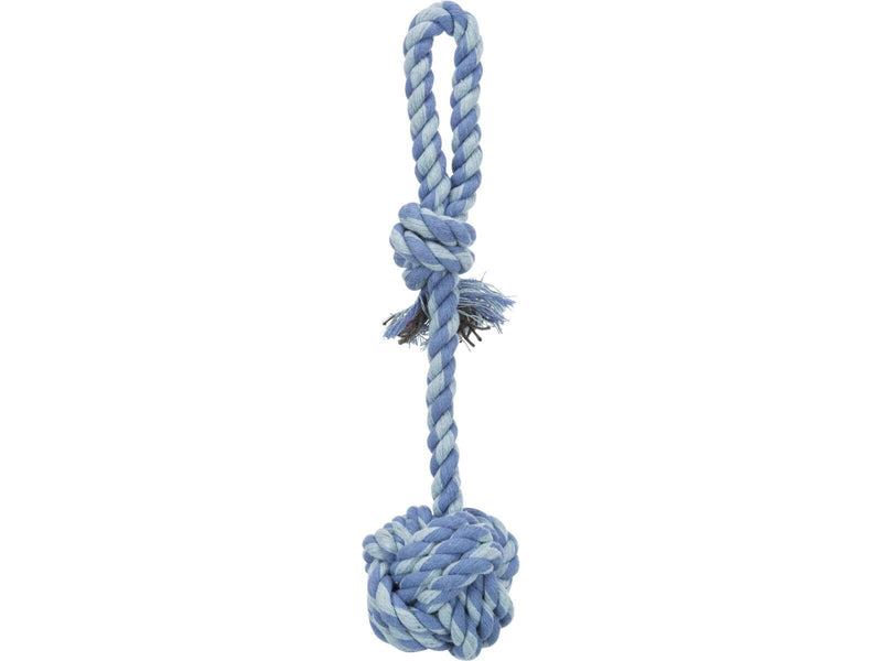 Trixie Playing Rope with Woven-in Ball ø 5.5/30 cm assorted colours