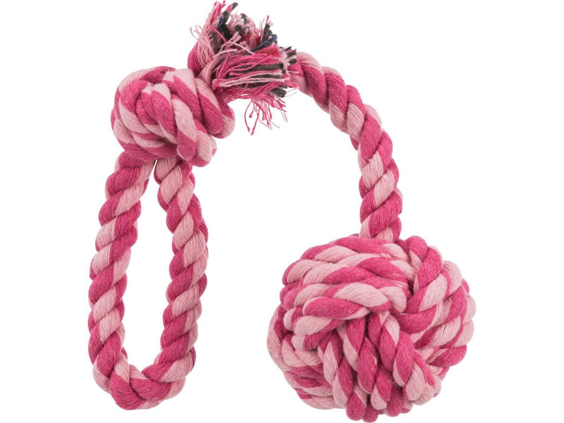 Trixie Playing Rope with Woven-in Ball ø 5.5/30 cm assorted colours