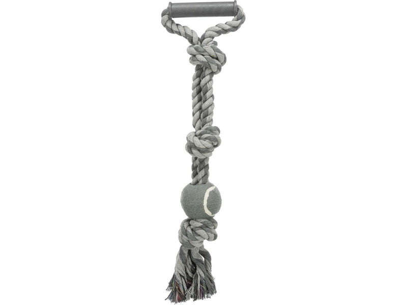 Trixie Playing Rope with Tennis Ball ø6/50cm assorted colours
