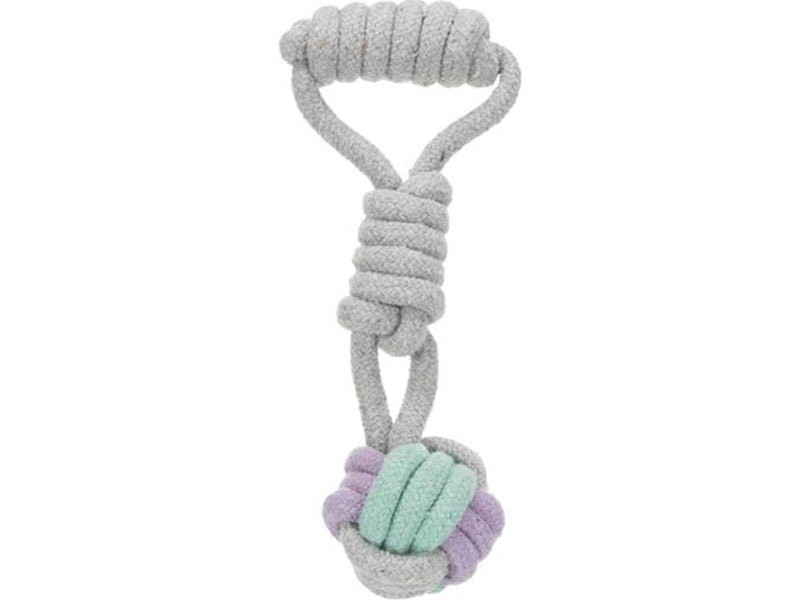 Trixie Junior Playing Rope with Woven-in Ball ø 6 cm/23 cm
