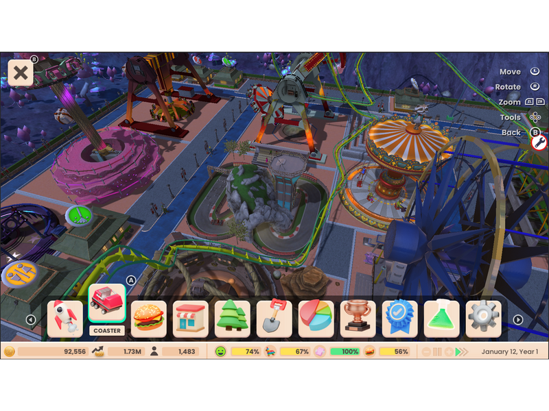 RollerCoaster Tycoon Adventures Deluxe - Sony PlayStation 4 - Simulation - PEGI 3