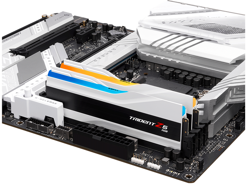 G.Skill Trident Z5 RGB DDR5-6000 - 32GB - CL36 - Dual Channel (2 pcs) - Intel XMP - Weiß mit RGB
