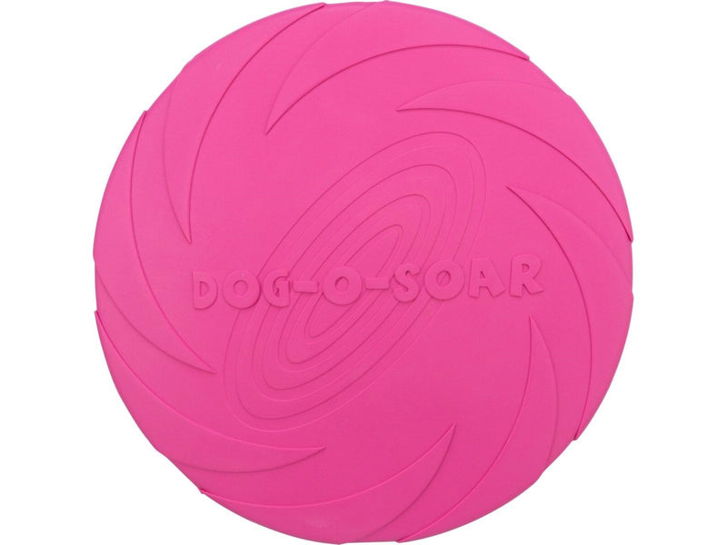 Trixie Dog Disc Frisbee Natural Rubber Pink 24cm