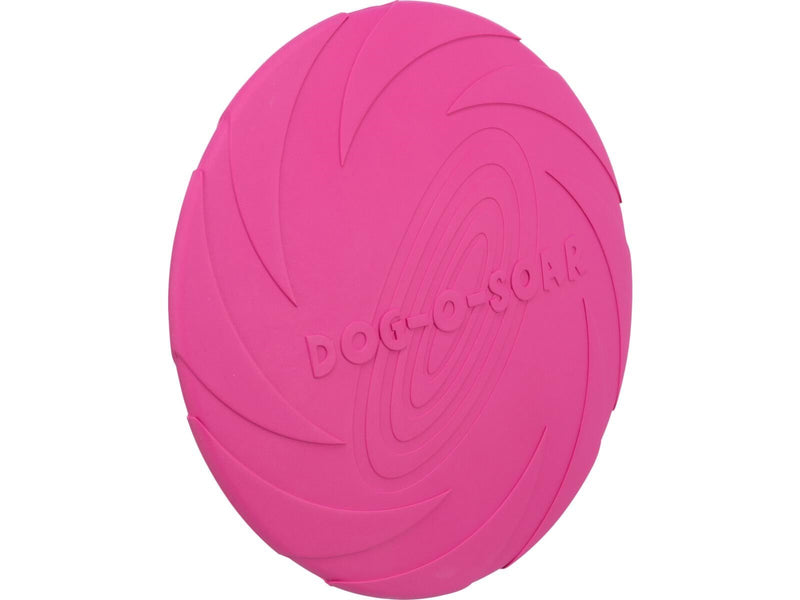 Trixie Dog Disc Frisbee Natural Rubber Pink 24cm