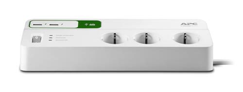 APC PM6U-GR Essential SurgeArrest 6-fach, 2 USB-Ports, 230 V