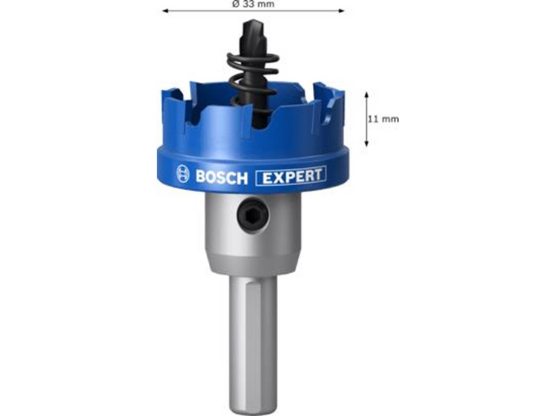 Bosch EXPERT SHEET METAL HOLE SAWS FOR ROTARY DRILLS/DRIVERS & IMPACT DRILL/DRIVERS 33MM