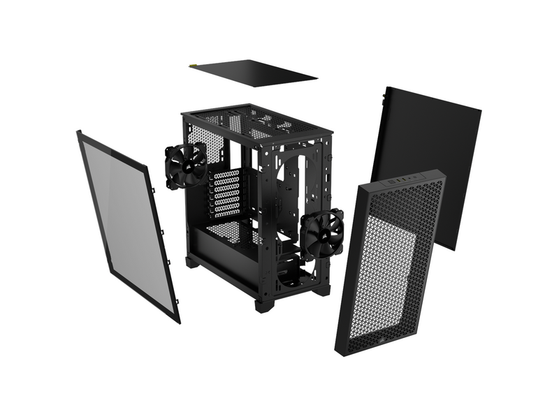 Corsair 3000D AIRFLOW TG - Black - Gehäuse - Miditower - Schwarz