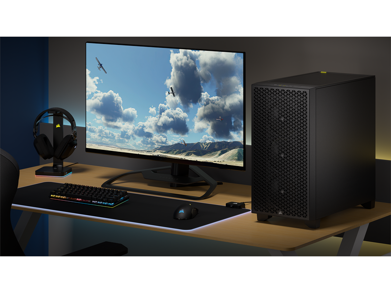Corsair 3000D AIRFLOW TG - Black - Gehäuse - Miditower - Schwarz