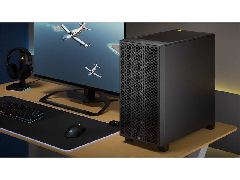 Corsair 3000D AIRFLOW TG - Black - Gehäuse - Miditower - Schwarz