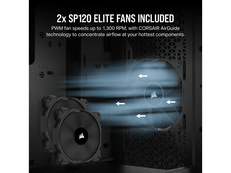 Corsair 3000D AIRFLOW TG - Black - Gehäuse - Miditower - Schwarz