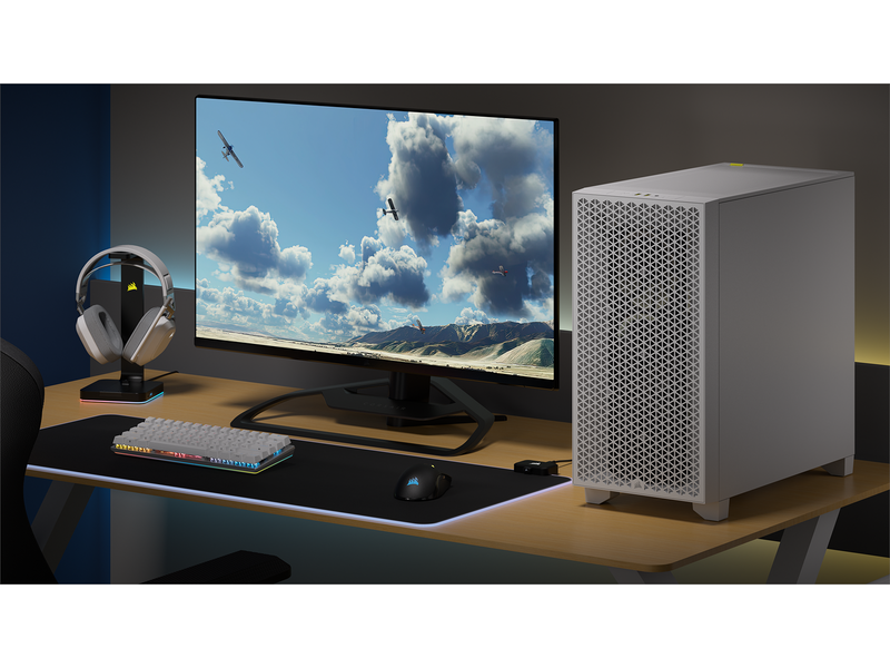 Corsair 3000D AIRFLOW TG - White - Gehäuse - Miditower - Weiß