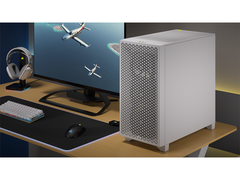 Corsair 3000D AIRFLOW TG - White - Gehäuse - Miditower - Weiß