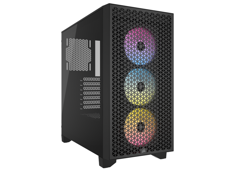 Corsair 3000D RGB AIRFLOW TG - Black - Gehäuse - Miditower - Schwarz