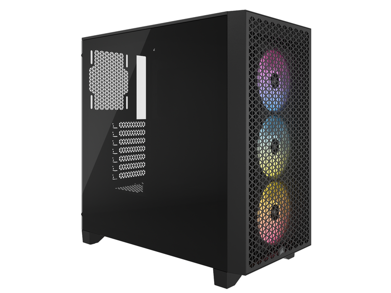 Corsair 3000D RGB AIRFLOW TG - Black - Gehäuse - Miditower - Schwarz