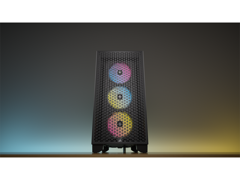 Corsair 3000D RGB AIRFLOW TG - Black - Gehäuse - Miditower - Schwarz