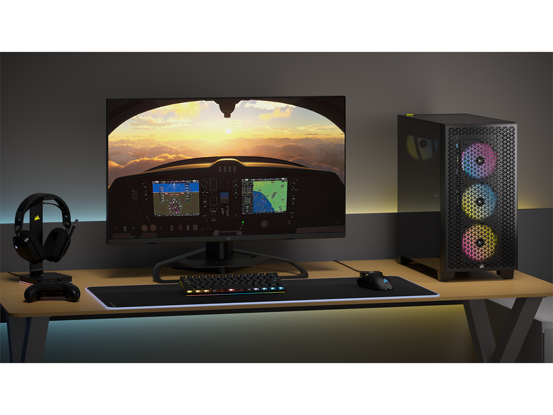 Corsair 3000D RGB AIRFLOW TG - Black - Gehäuse - Miditower - Schwarz