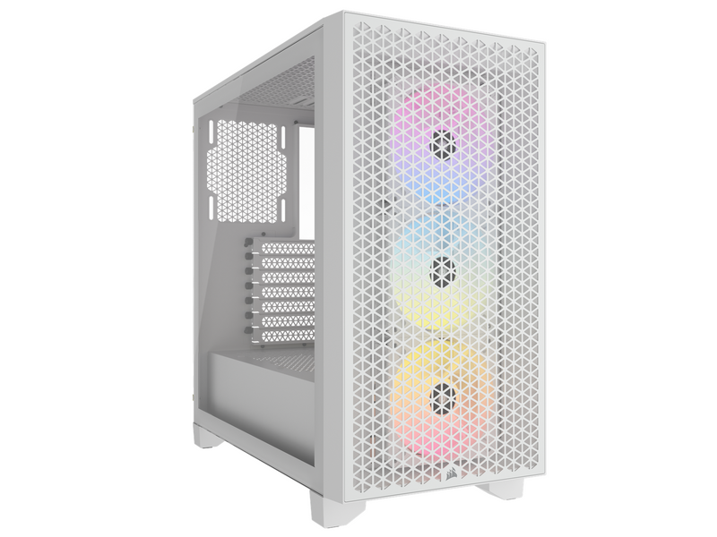 Corsair 3000D RGB AIRFLOW TG - White - Gehäuse - Miditower - Weiß