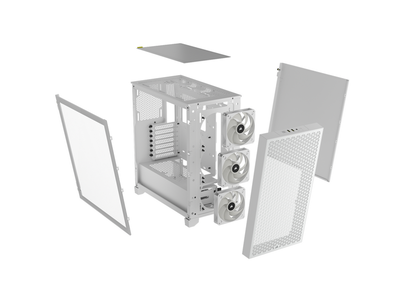 Corsair 3000D RGB AIRFLOW TG - White - Gehäuse - Miditower - Weiß