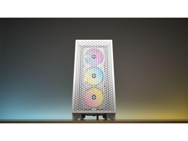 Corsair 3000D RGB AIRFLOW TG - White - Gehäuse - Miditower - Weiß
